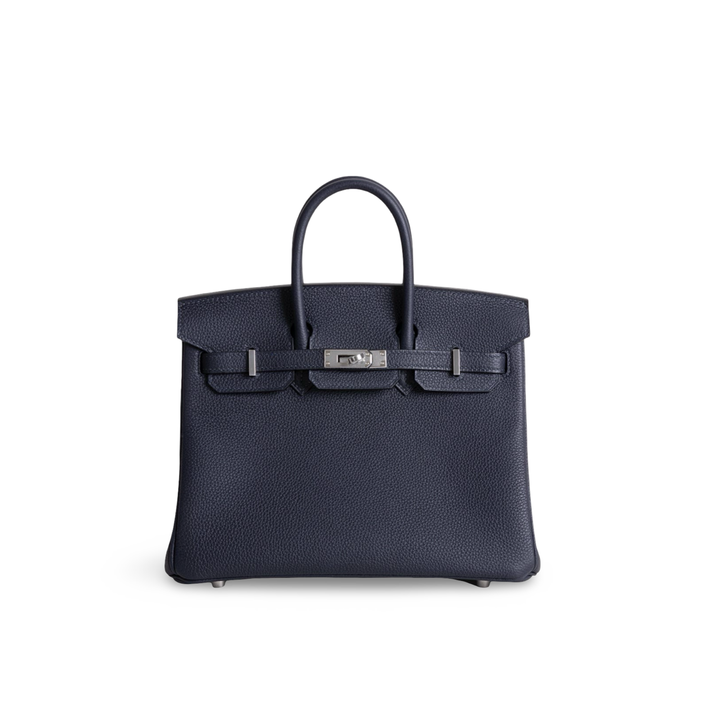 BIRKIN 25 TOGO LEATHER BLEU NUIT WITH PALLADIUM HARDWARE (PHW)