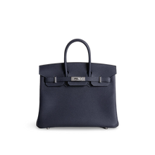 BIRKIN 25 TOGO LEATHER BLEU NUIT WITH PALLADIUM HARDWARE (PHW)