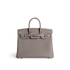 BIRKIN 25 TOGO LEATHER GRIS ASPHALTE WITH PALLADIUM HARDWARE (PHW)