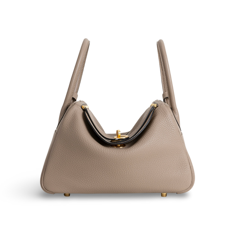 LINDY 26 CLEMENCE LEATHER TRENCH WITH GOLD HARDWARE (GHW)