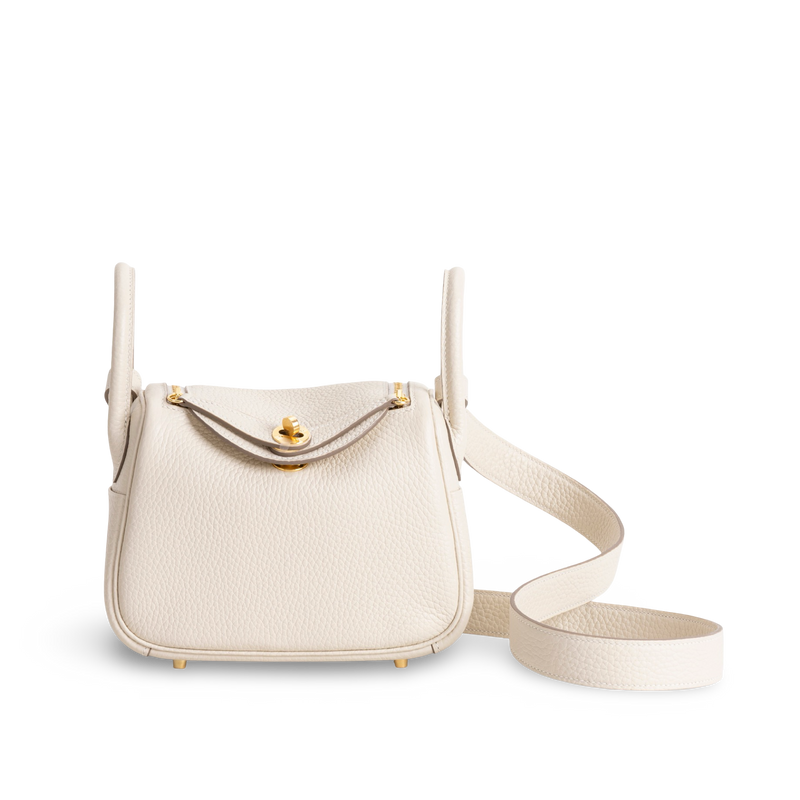 MINI LINDY 20 CLEMENCE LEATHER CRAIE WITH GOLD HARDWARE (GHW)