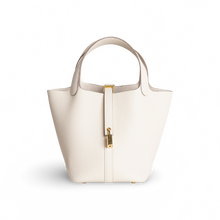 PICOTIN 18 LOCK CLEMENCE LEATHER CRAIE WITH GOLD HARDWARE (GHW)