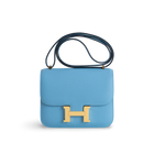 CONSTANCE 18 (MINI) EPSOM LEATHER BLEU DU NORD WITH GOLD HARDWARE (GHW)