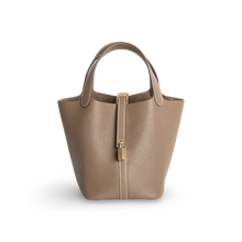 PICOTIN 18 LOCK CLEMENCE LEATHER ETOUPE WITH GOLD HARDWARE (GHW)