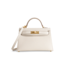 MINI KELLY II (20) EPSOM LEATHER CRAIE WITH GOLD HARDWARE (GHW)