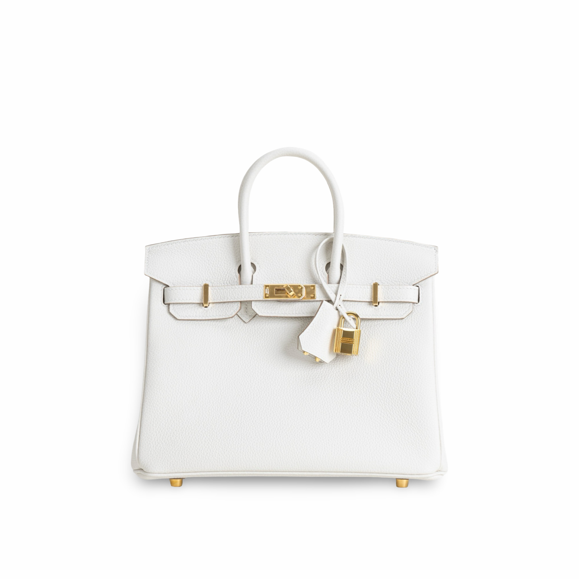 BIRKIN 25 TOGO LEATHER BLANC WITH GOLD HARDWARE (GHW)