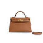 MINI KELLY II (20) EPSOM LEATHER GOLD WITH GOLD HARDWARE (GHW)