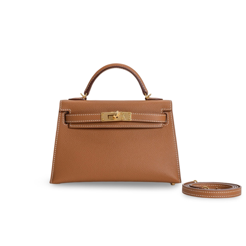 MINI KELLY II (20) EPSOM LEATHER GOLD WITH GOLD HARDWARE (GHW)
