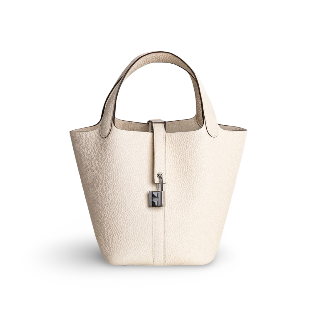 PICOTIN 18 LOCK CLEMENCE LEATHER NATA WITH PALLADIUM HARDWARE (PHW)