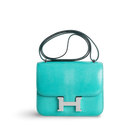 CONSTANCE 18 (MINI) LIZARD LEATHER MENTHE WITH PALLADIUM HARDWARE (PHW)