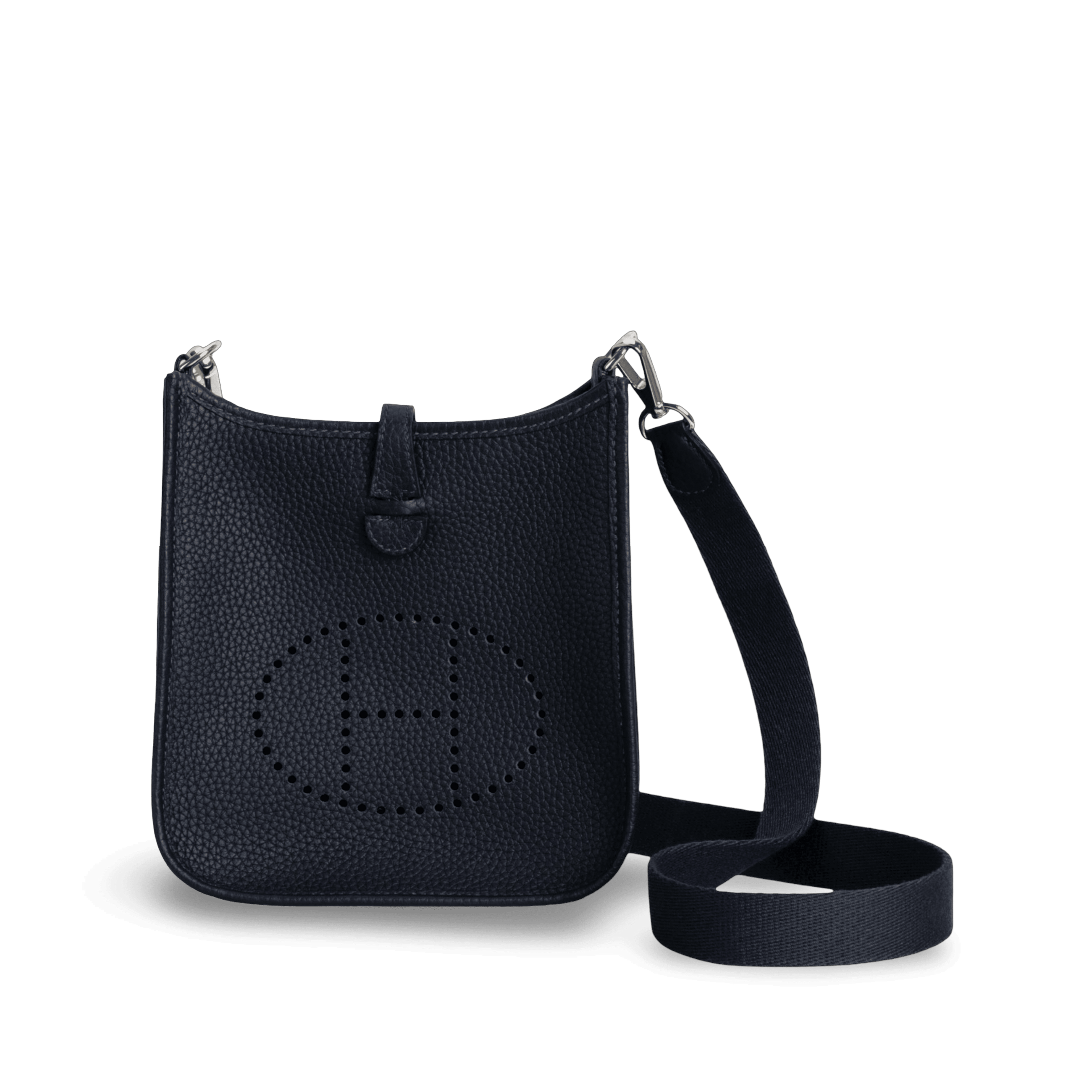 MINI EVELYNE (TPM) CLEMENCE LEATHER BLEU NUIT WITH PALLADIUM HARDWARE (PHW)