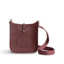 MINI EVELYNE (TPM) CLEMENCE LEATHER ROUGE H WITH PALLADIUM HARDWARE (PHW)