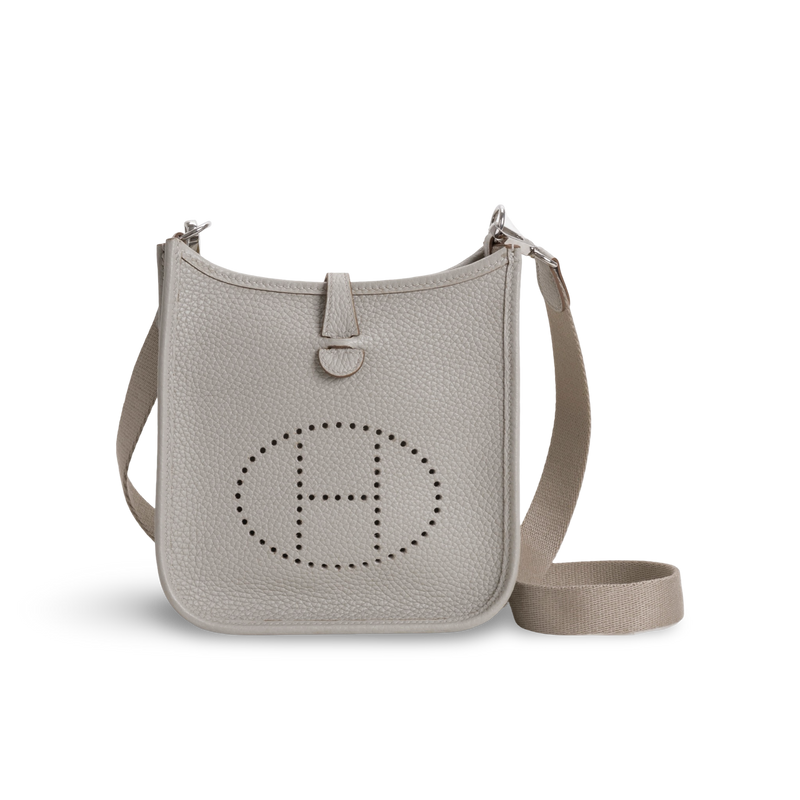 MINI EVELYNE (TPM) CLEMENCE LEATHER BETON WITH PALLADIUM HARDWARE (PHW)