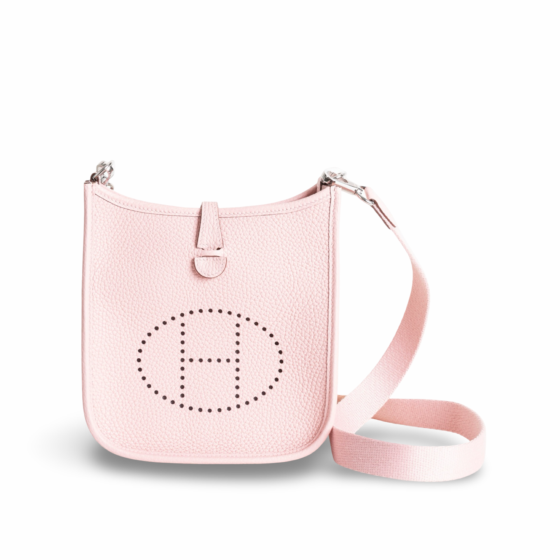 MINI EVELYNE (TPM) CLEMENCE LEATHER ROSE SAKURA WITH PALLADIUM HARDWARE (PHW)