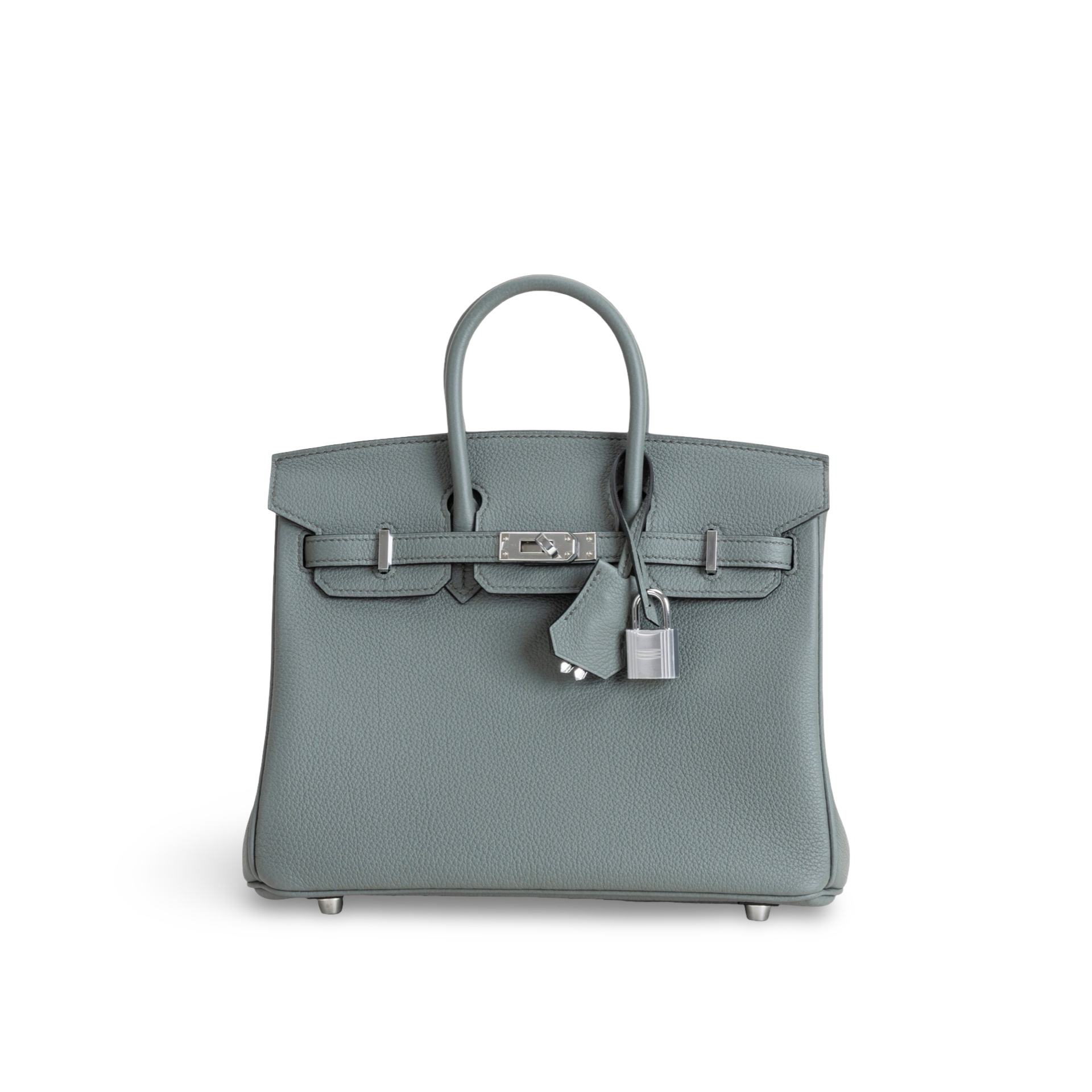 BIRKIN 25 TOGO LEATHER VERT AMANDE WITH PALLADIUM HARDWARE (PHW)