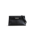 KELLY ELAN CHEVRE LEATHER NOIR (BLACK) WITH PALLADIUM HARDWARE (PHW)