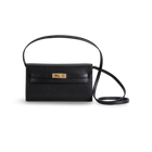 KELLY TO GO CHEVRE LEATHER NOIR (BLACK) WITH GOLD HARDWARE (GHW)