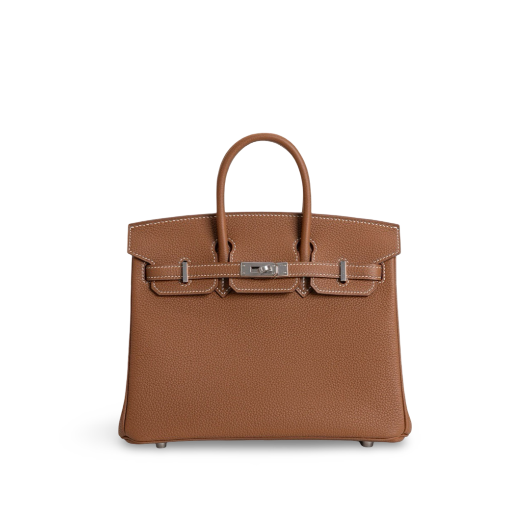 BIRKIN 25 TOGO LEATHER GOLD WITH PALLADIUM HARDWARE (PHW)