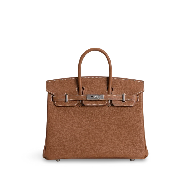 BIRKIN 25 TOGO LEATHER BLEU NUIT WITH PALLADIUM HARDWARE (PHW)