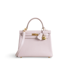 KELLY 25 CHEVRE LEATHER ROSE DARLING WITH GOLD HARDWARE (GHW)