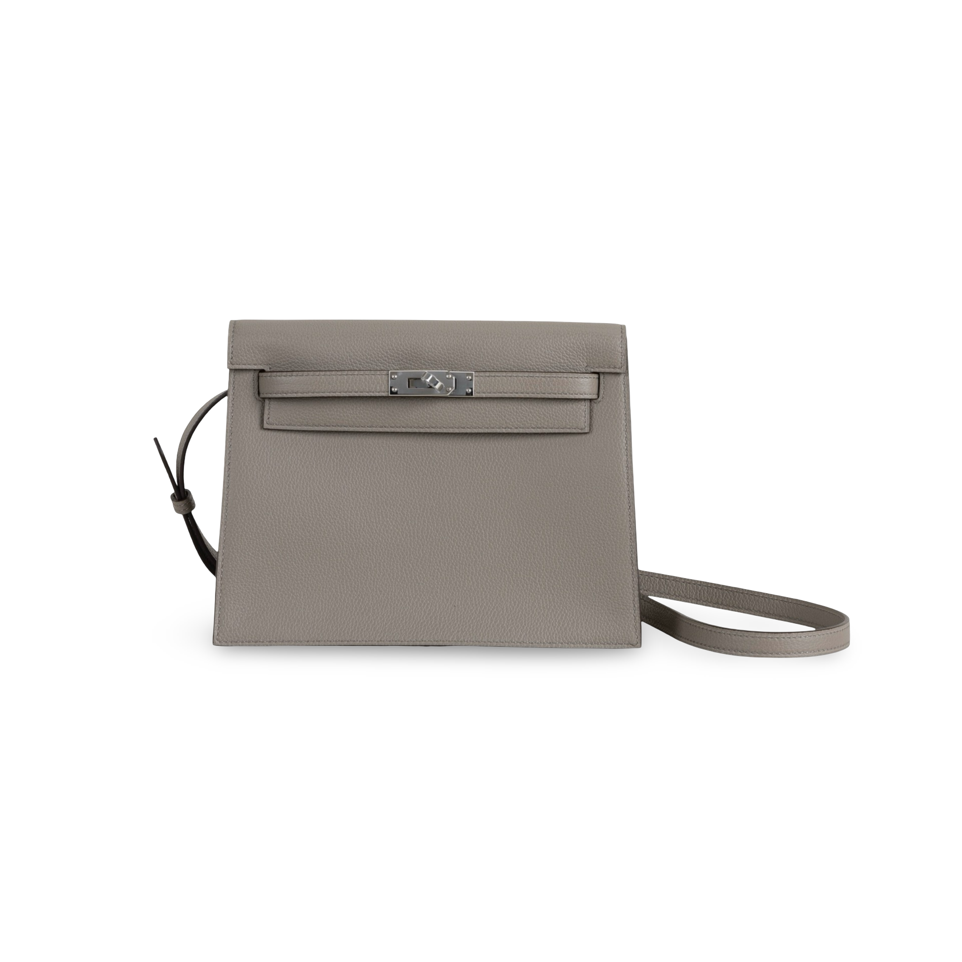 KELLY DANSE EVERCOLOR LEATHER GRIS ASPHALTE WITH PALLADIUM HARDWARE (PHW)