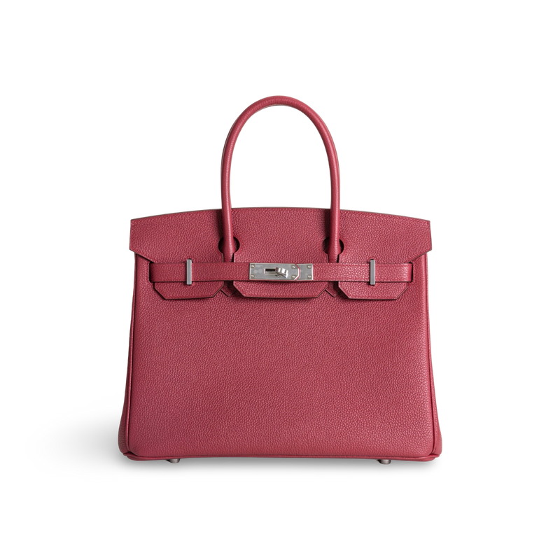BIRKIN 30 TOGO LEATHER ROUGE GRENAT WITH PALLADIUM HARDWARE (PHW)