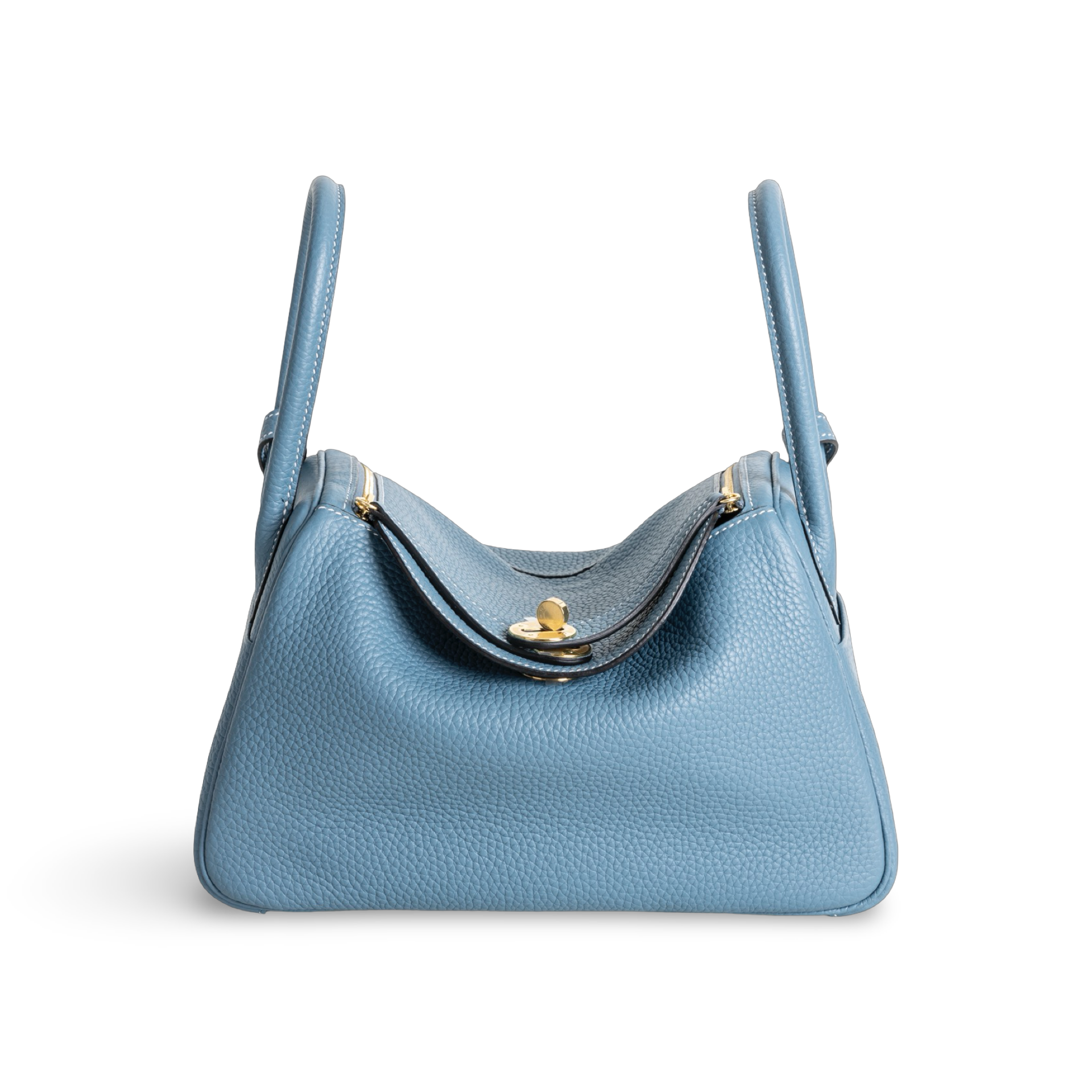 LINDY 26 CLEMENCE LEATHER BLEU JEAN WITH GOLD HARDWARE (GHW)