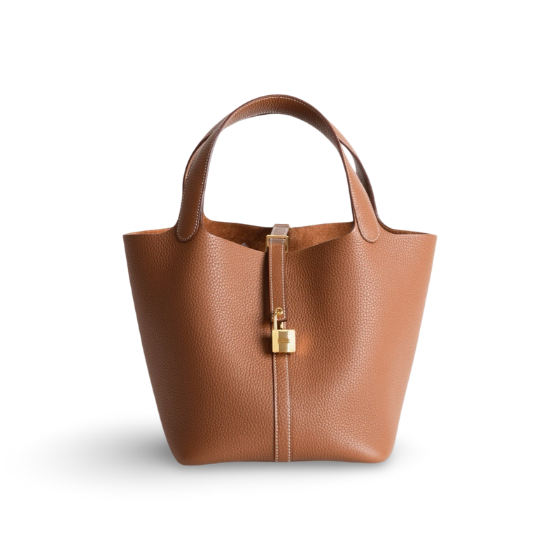 PICOTIN 22 LOCK CLEMENCE LEATHER GOLD WITH GOLD HARDWARE (GHW)