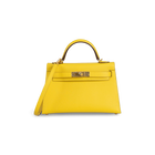 MINI KELLY II (20) EPSOM LEATHER JAUNE DE NAPLES WITH GOLD HARDWARE (GHW)