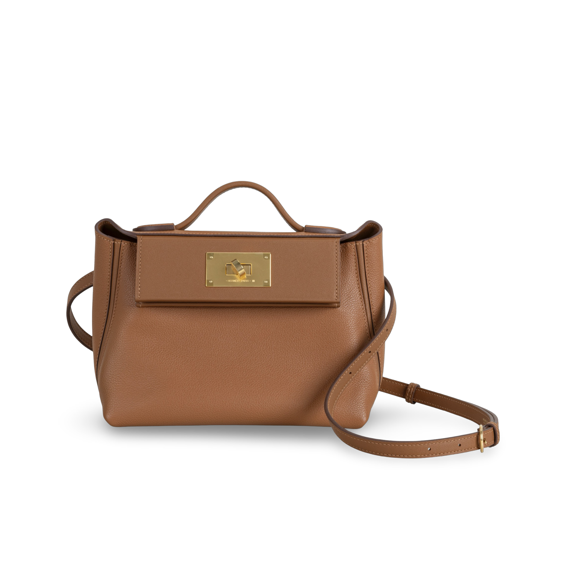 24/24 (MINI) EVERCOLOR & SWIFT LEATHER GOLD WITH GOLD HARDWARE (GHW)