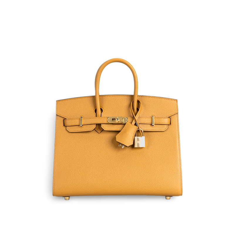 BIRKIN 25 (SELLIER SHAPE) EPSOM LEATHER SESAME WITH GOLD HARDWARE (GHW)