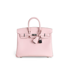 BIRKIN 25 SWIFT LEATHER ROSE SAKURA WITH PALLADIUM HARDWARE (PHW)