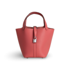 PICOTIN 18 LOCK CLEMENCE LEATHER ROSE AZALEE WITH PALLADIUM HARDWARE (PHW)