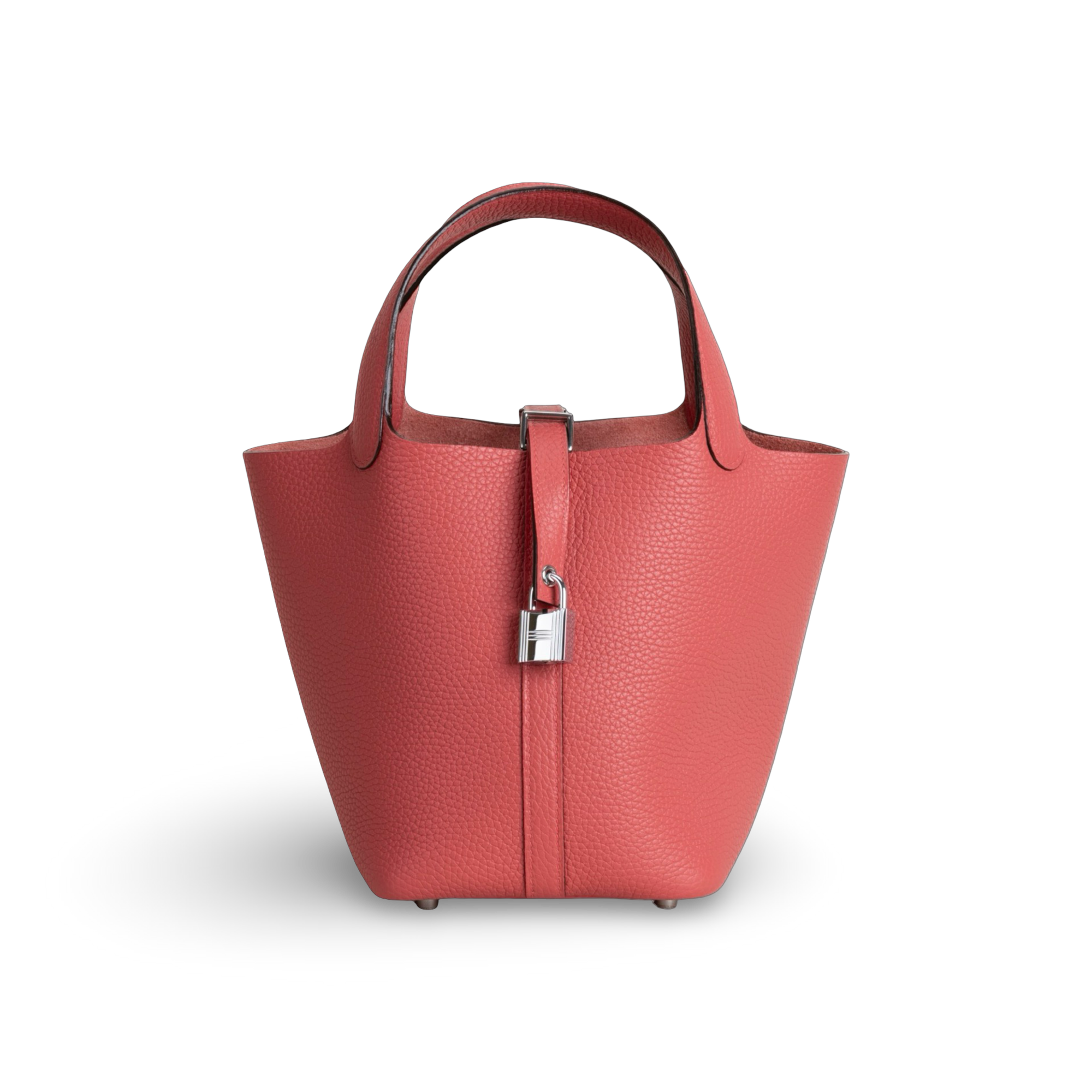 PICOTIN 18 LOCK CLEMENCE LEATHER ROSE AZALEE WITH PALLADIUM HARDWARE (PHW)