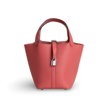 PICOTIN 18 LOCK CLEMENCE LEATHER ROSE AZALEE WITH PALLADIUM HARDWARE (PHW)