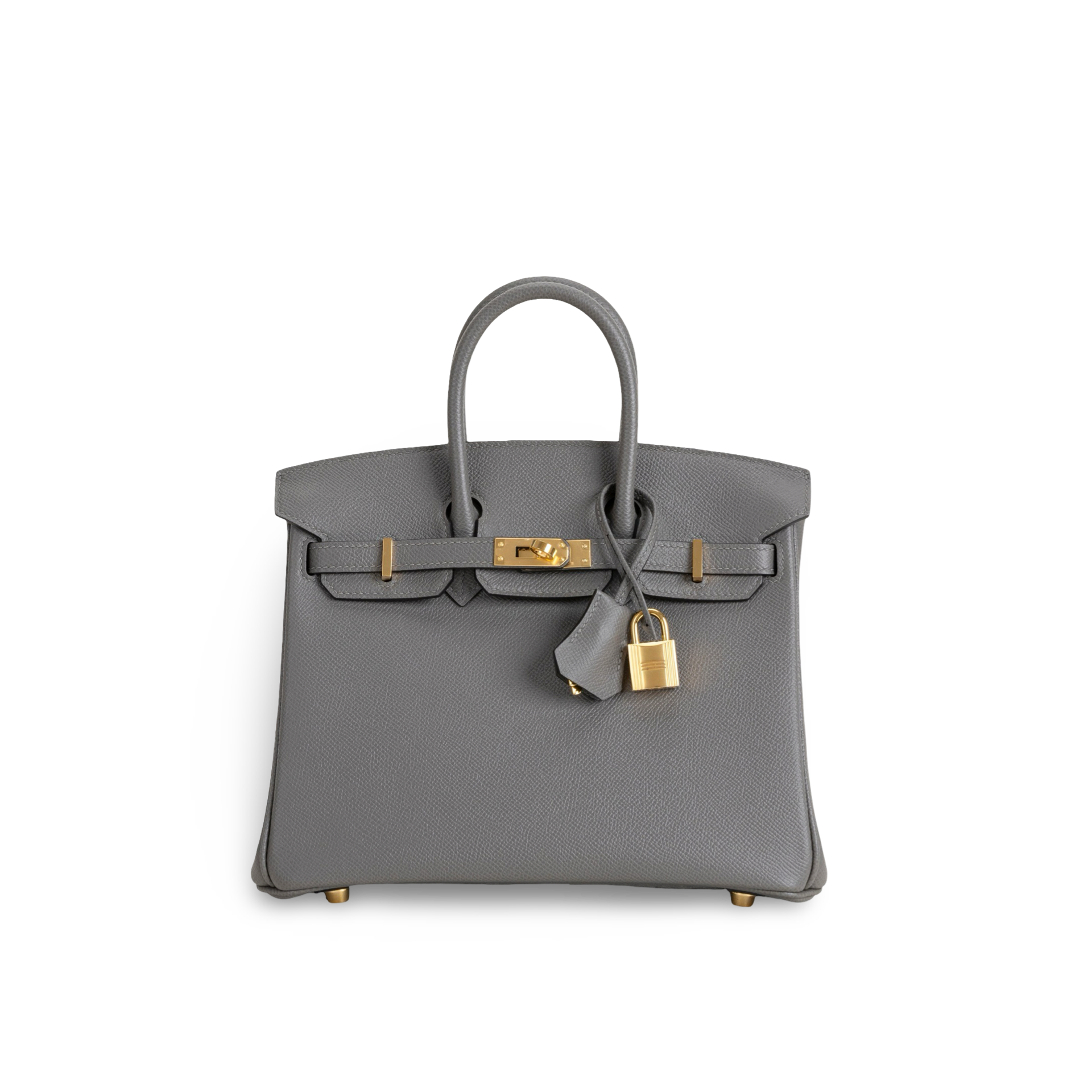 BIRKIN 25 EPSOM LEATHER GRIS MEYER WITH GOLD HARDWARE (GHW)