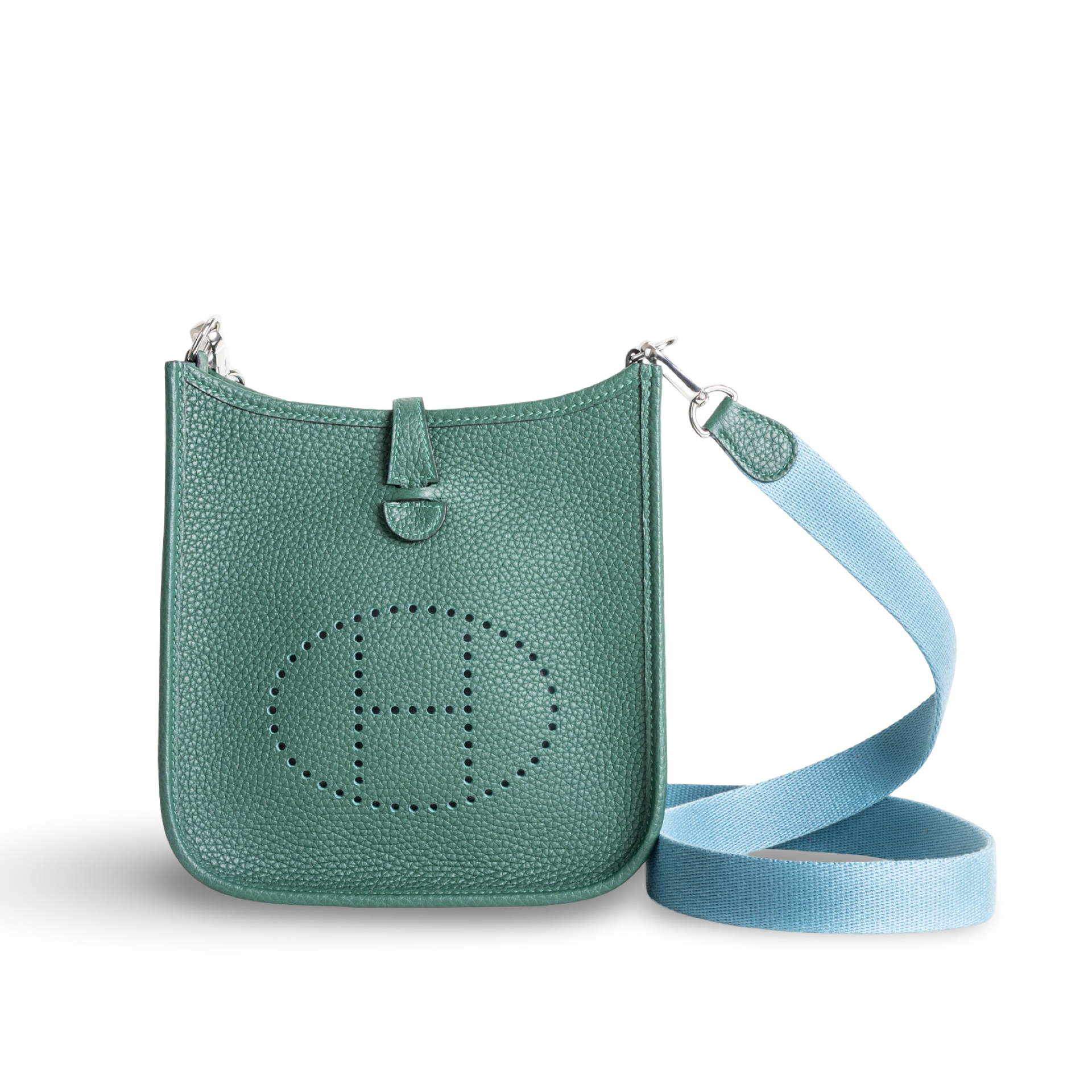 MINI EVELYNE (TPM) CLEMENCE LEATHER MALACHITE WITH PALLADIUM HARDWARE (PHW)