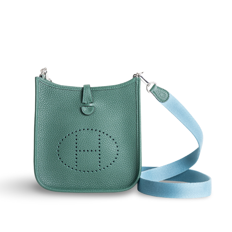 MINI EVELYNE (TPM) CLEMENCE LEATHER MALACHITE WITH PALLADIUM HARDWARE (PHW)