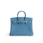 BIRKIN 25 TOGO LEATHER BLEU JEAN WITH PALLADIUM HARDWARE (PHW)