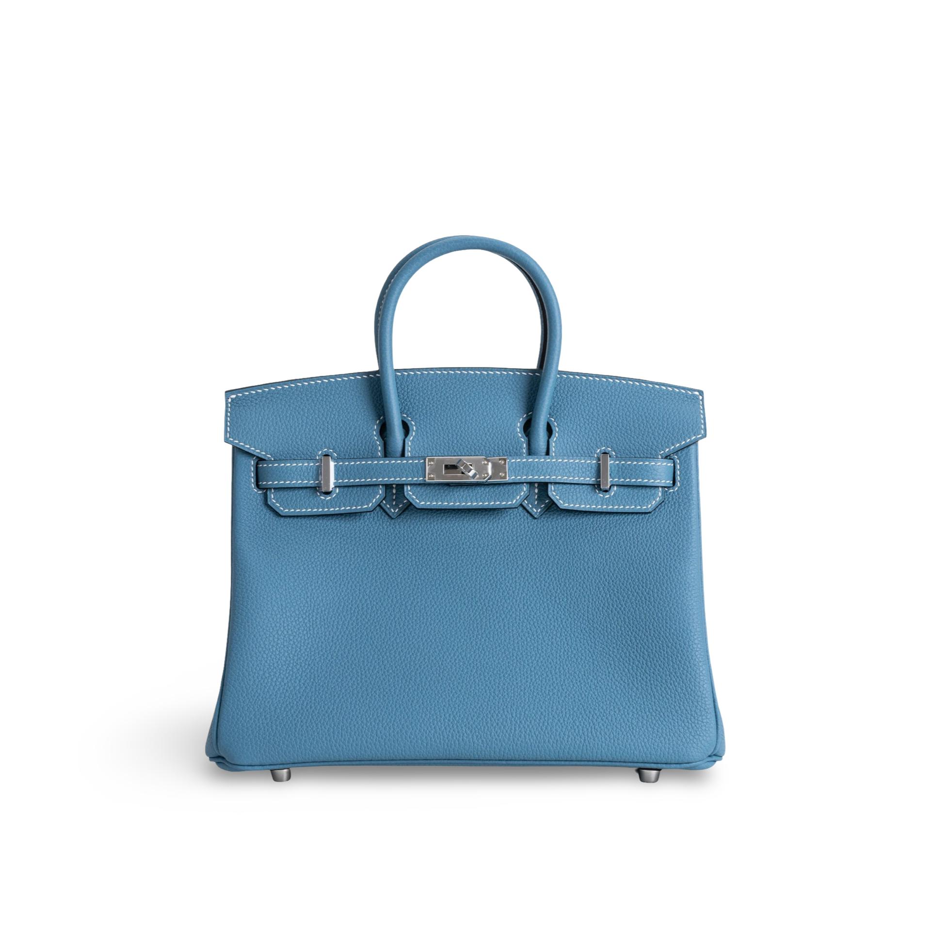 BIRKIN 25 TOGO LEATHER BLEU JEAN WITH PALLADIUM HARDWARE (PHW)