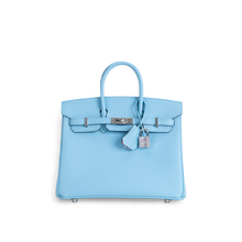 BIRKIN 25 EPSOM LEATHER CELESTE WITH PALLADIUM HARDWARE (PHW)