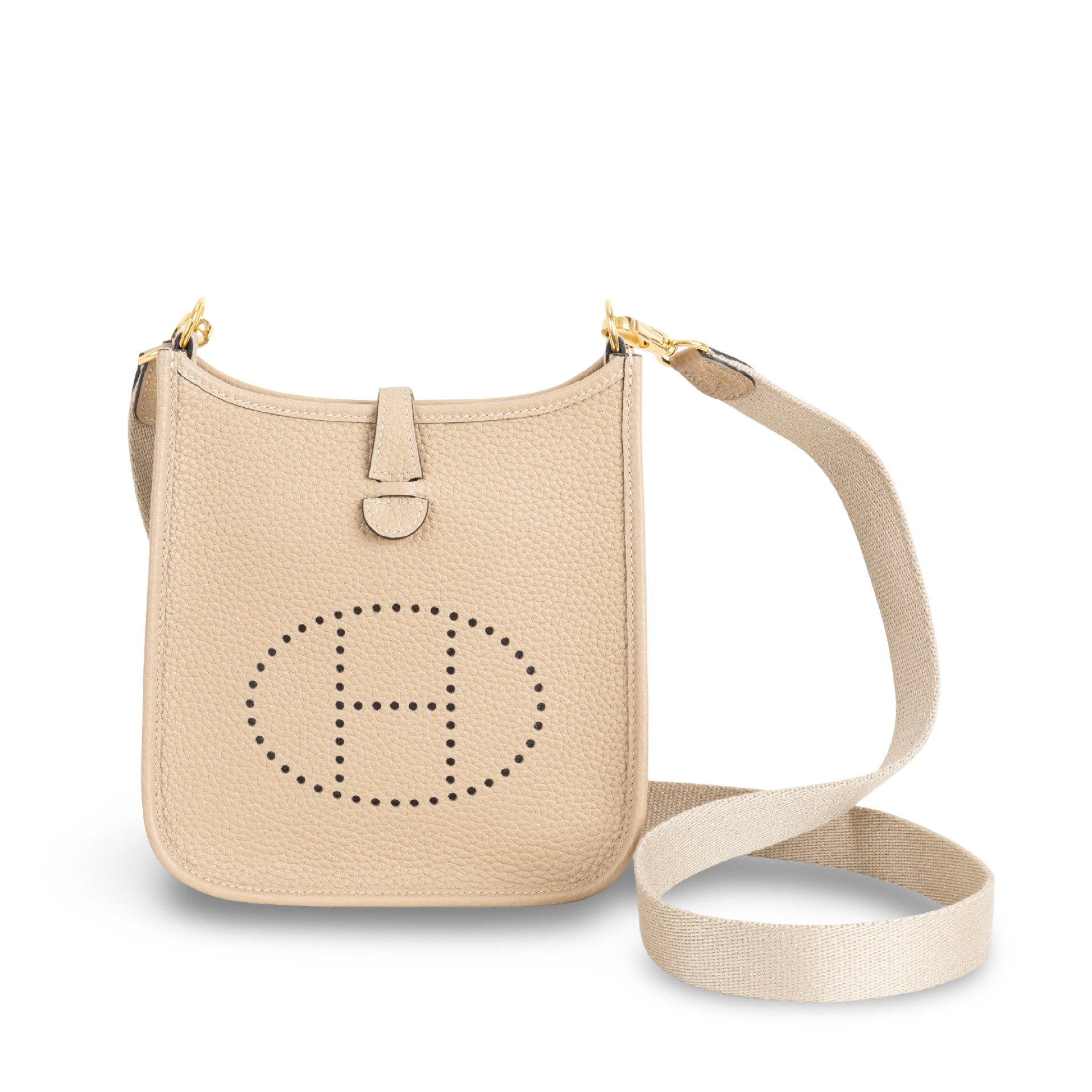 MINI EVELYNE (TPM) CLEMENCE LEATHER TRENCH WITH GOLD HARDWARE (GHW)