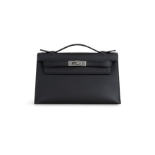 KELLY POCHETTE SWIFT LEATHER NOIR (BLACK) WITH PALLADIUM HARDWARE (PHW)