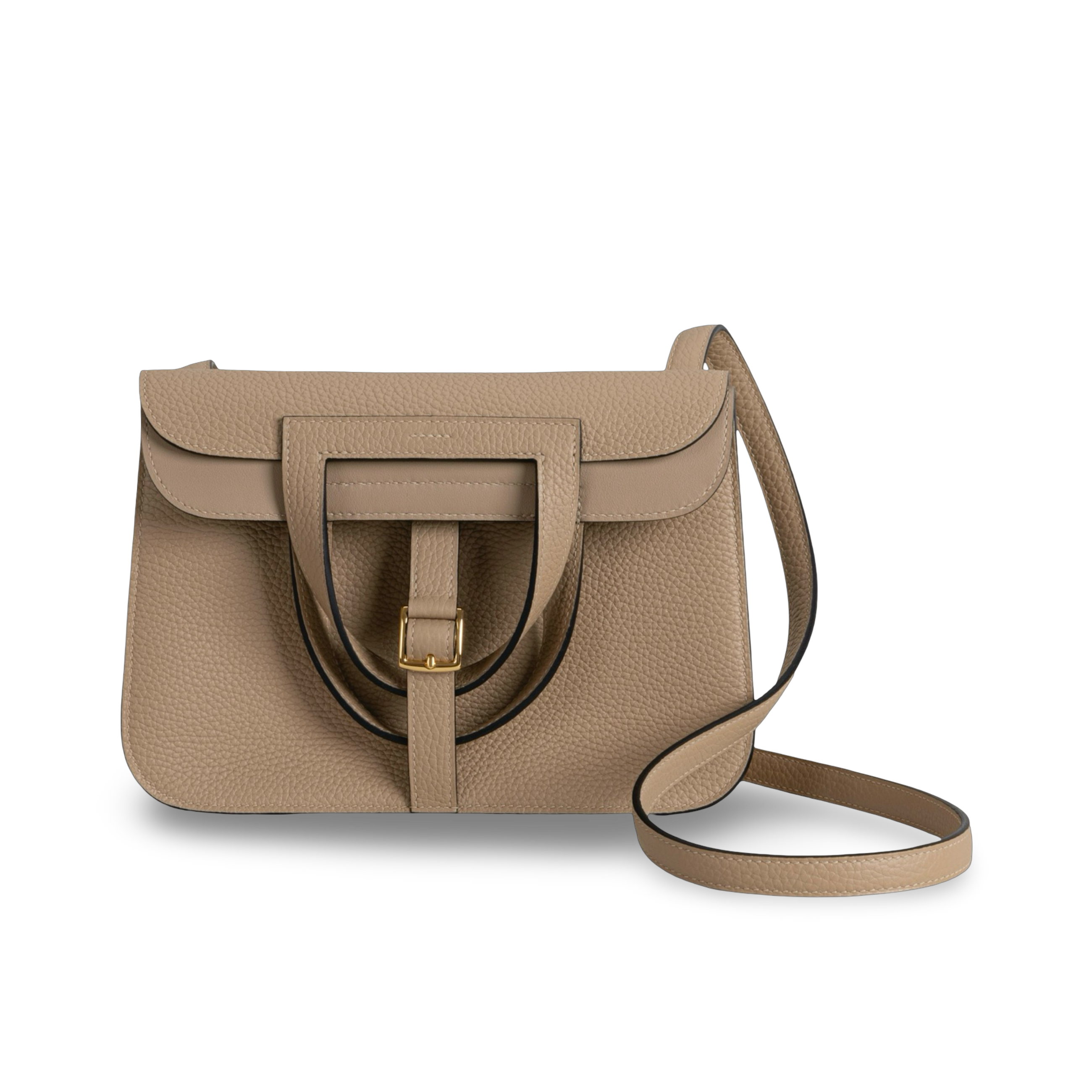 HALZAN 25 CLEMENCE LEATHER TRENCH WITH GOLD HARDWARE (GHW)