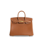 BIRKIN 25 FAUVE BARENIA LEATHER GOLD WITH GOLD HARDWARE (GHW)