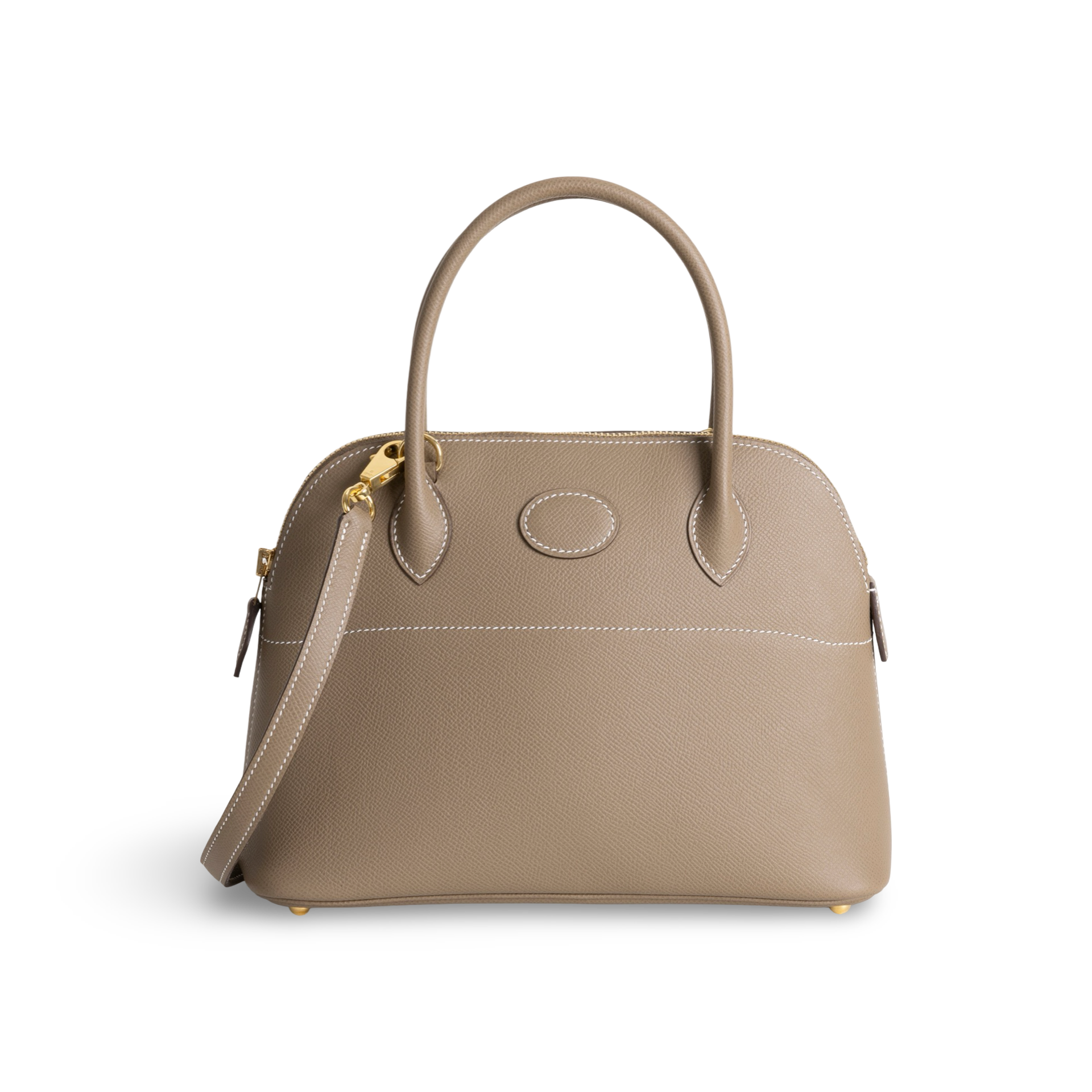 BOLIDE 27 EPSOM LEATHER  ETOUPE WITH GOLD HARDWARE (GHW)