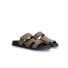 CHYPRE SANDALS EPSOM LEATHER ETOUPE