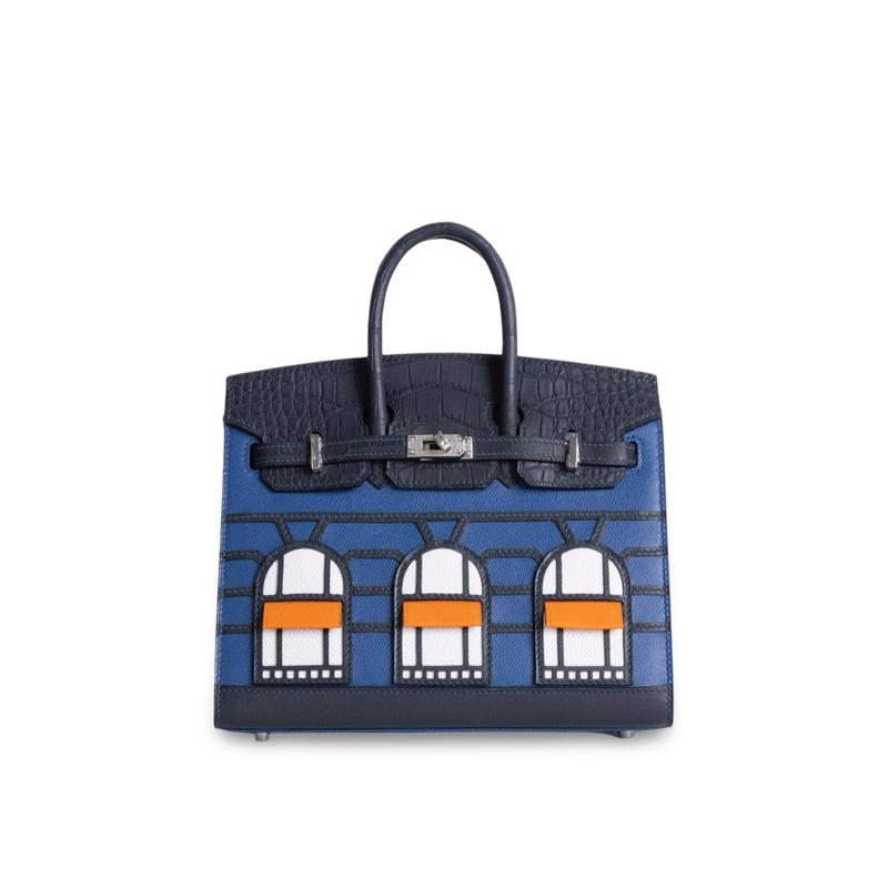 BIRKIN 20 FAUBOURG "NIGHT" BLUE MARINE WITH PALLADIUM HARDWARE (PHW)