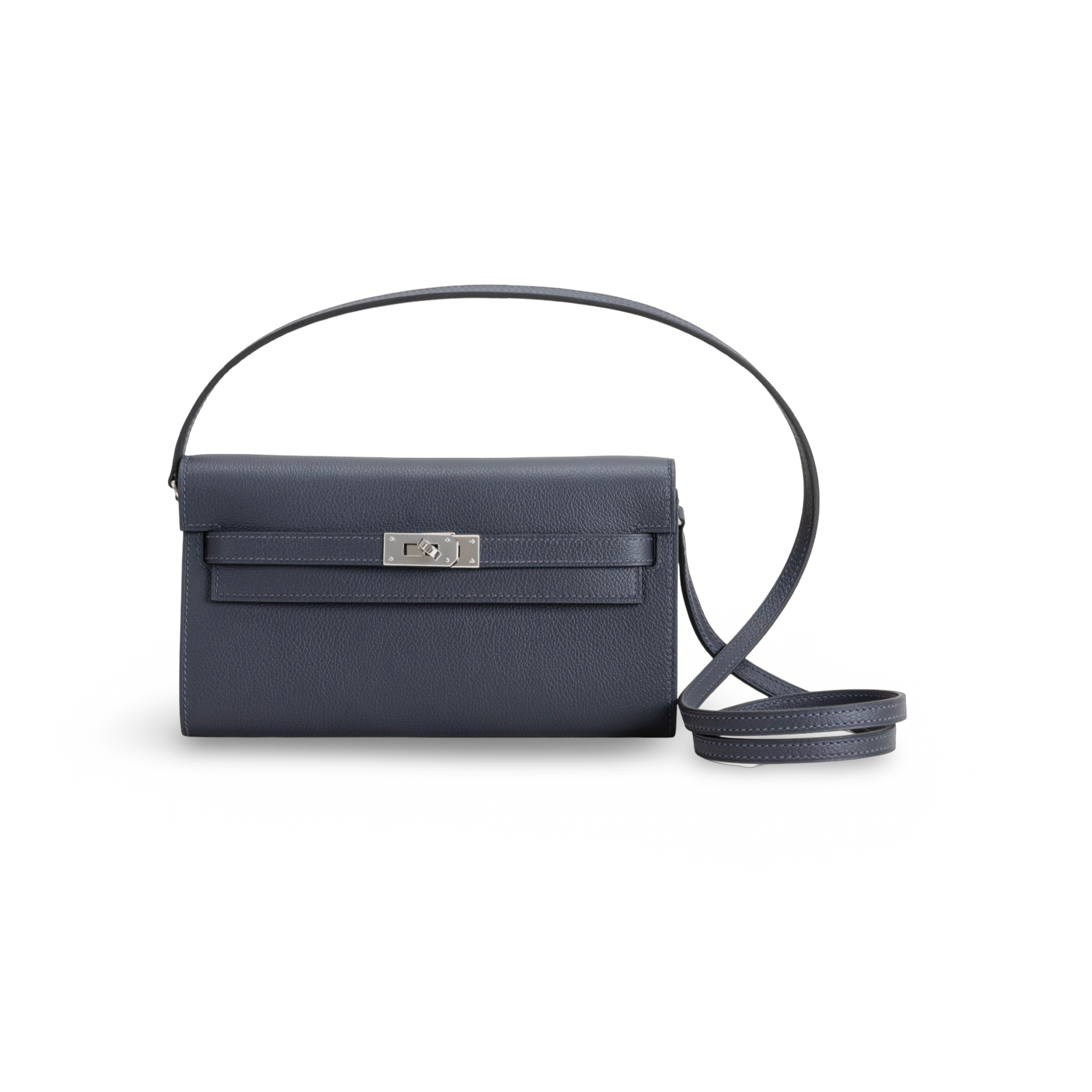 KELLY TO GO EVERCOLOR BLEU NUIT WITH PALLADIUM HARDWARE (PHW)