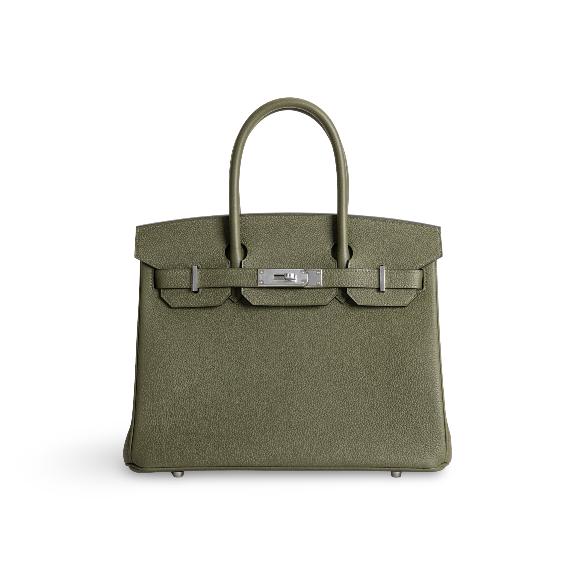 BIRKIN 30 TOGO LEATHER VERT OLIVE WITH PALLADIUM HARDWARE (PHW)